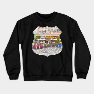 The Dog House on Route 66, in Albuquerque New Mexico - WelshDesigns Crewneck Sweatshirt